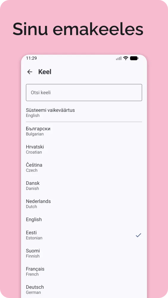 Keelevalik 25 Euroopa keelega