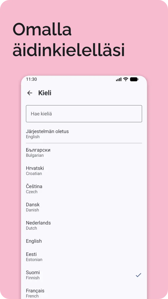 Kielen valinta 25 eurooppalaisesta kielestä